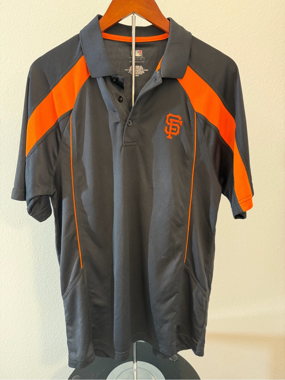 MLB San Francisco Giants Gray and Orange Polo